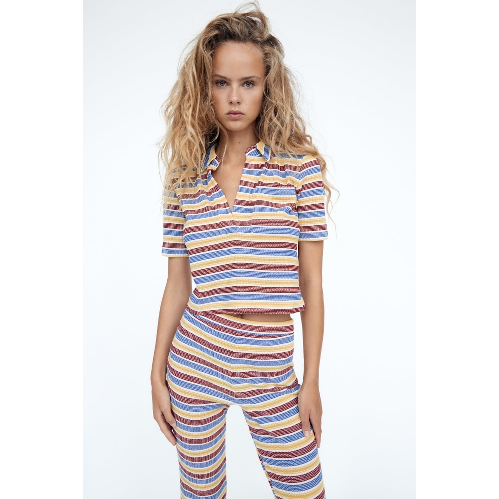 Zara Textured Rib Pant - Picture 6 of 10